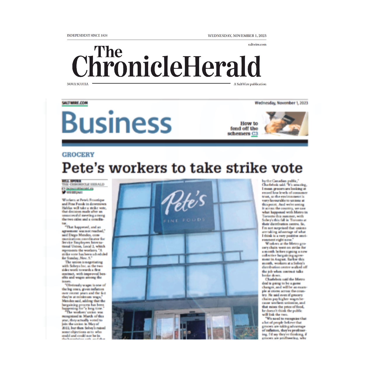 Read more about the article Pete’s workers to take strike vote
