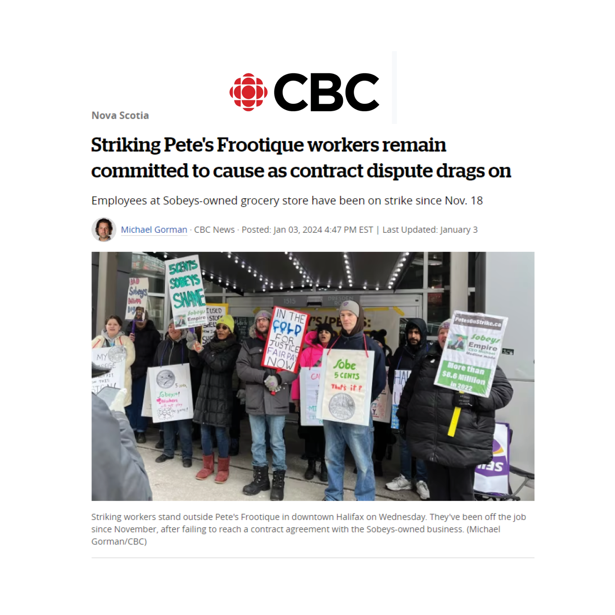 Read more about the article Striking Pete’s Frootique workers remain committed to cause as contract dispute drags on