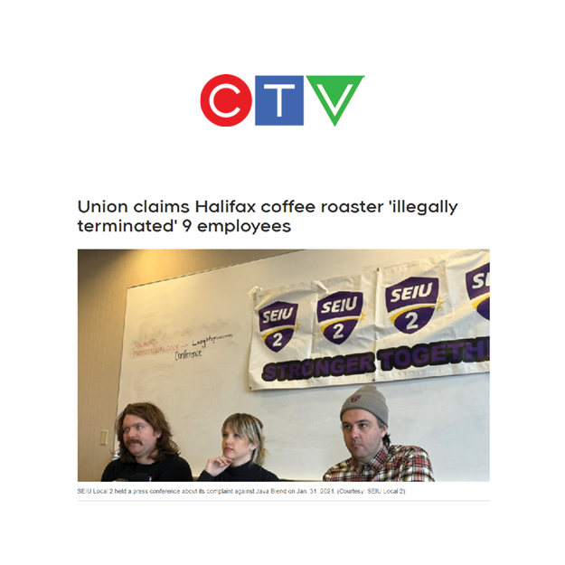 Read more about the article Union claims Halifax coffee roaster ‘illegally terminated’ 9 employees