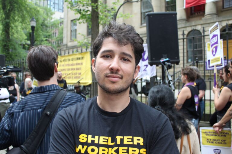 Carlo Cininni, SEIU Local 2 member, was an OTC employee until the mass termination last week.
